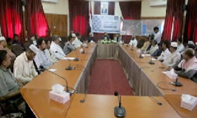 وزير الأوقاف يناقش مع مكتب الوزارة بوادي حضرموت مستجدات العمل فيها