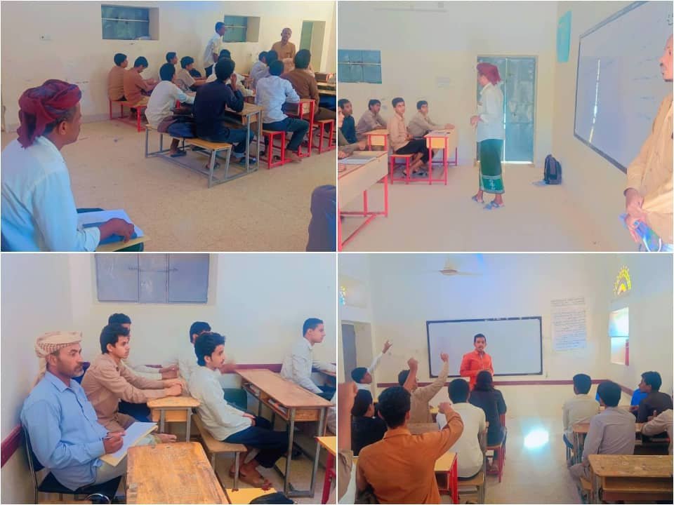 قسم التوجيه التربوي برخية يزور ثانوية رخية