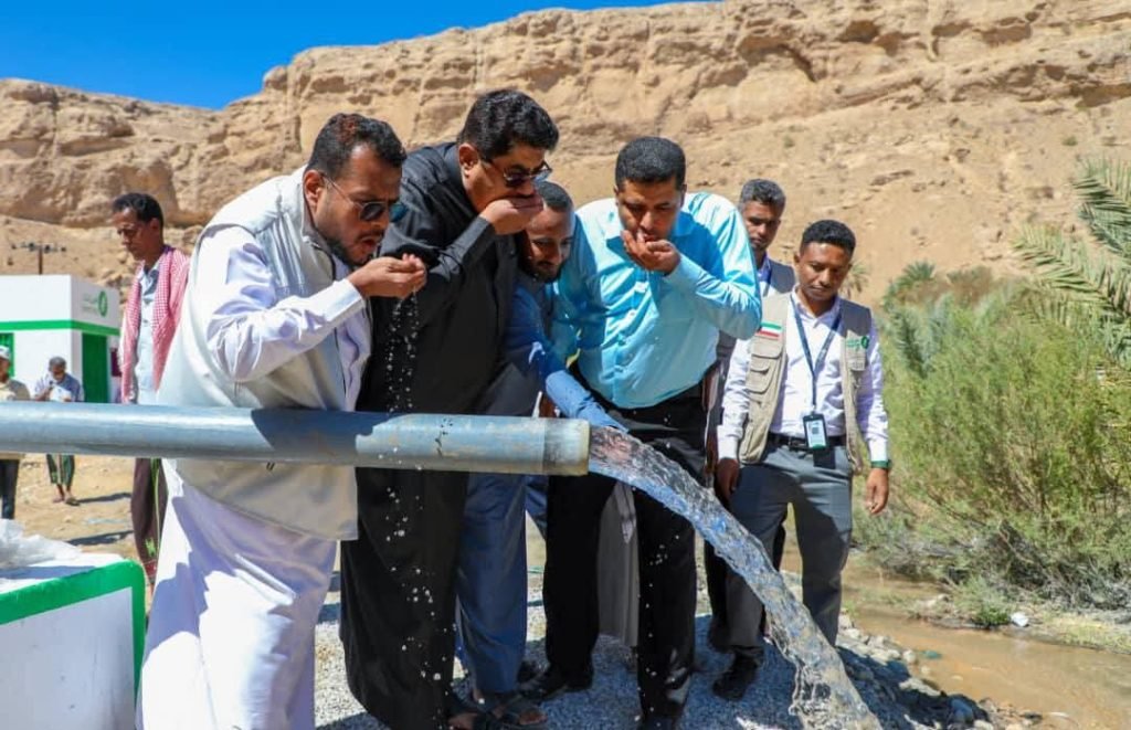 افتتاح مشروع بئر الرحمة بمنطقة صير بوادي العين بدعم كويتي