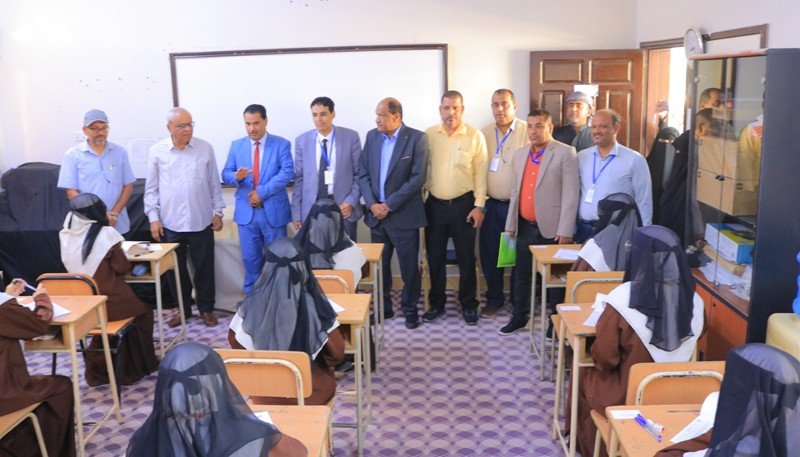 تدشين الاختبارات النهائية لمرحلة الثانوية العامة في مدارس وادي حضرموت