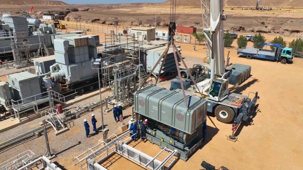 شركة بترومسيلة تستكمل استبدال أحد محركات توربينات محطة كهرباء وادي حضرموت الغازية بقدرة 25 ميجاوات وإدخاله في الخدمة