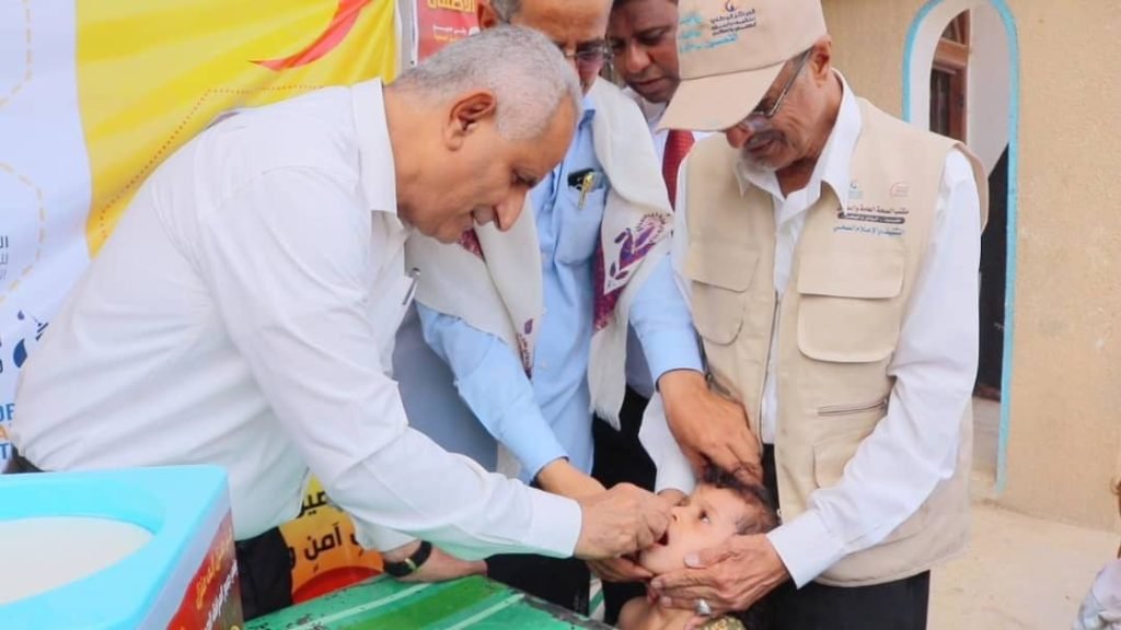 تدشين الحملة الوطنية الطارئة ضد شلل الأطفال يوليو 2025 الجولة الأولى بمديرية سيئون