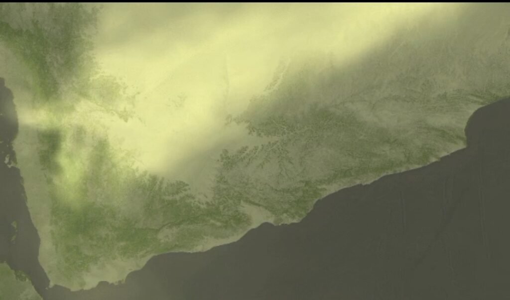 الإنذار المبكر بمحافظة حضرموت ينبه من كتلة هوائية مغبرة خلال (24) ساعة القادمة