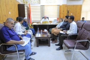 الوكيل بارباع يبحث مع الجهات المختصة تحضيرات تنفيذ مشروع إنشاء 100 ميجاوات كهرباء لوادي وصحراء حضرموت